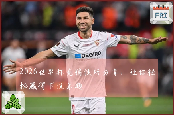 2026世界杯竞猜技巧分享，让你轻松赢得下注乐趣